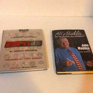 NFL ESPN JOHN MADDEN BOOK BUNDLE